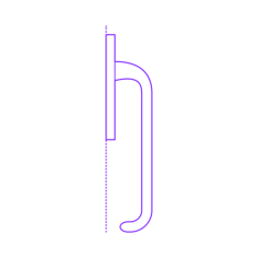 Buildings Door Handles Pull Polo Lift Up Pull Handle Outline Svg File, Free Vectors File